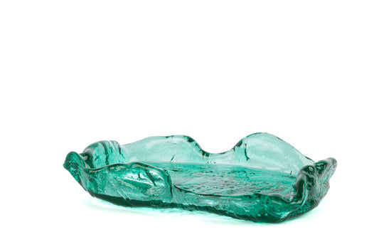 Aventis Turkuaz Cam Dekoratif Tabak