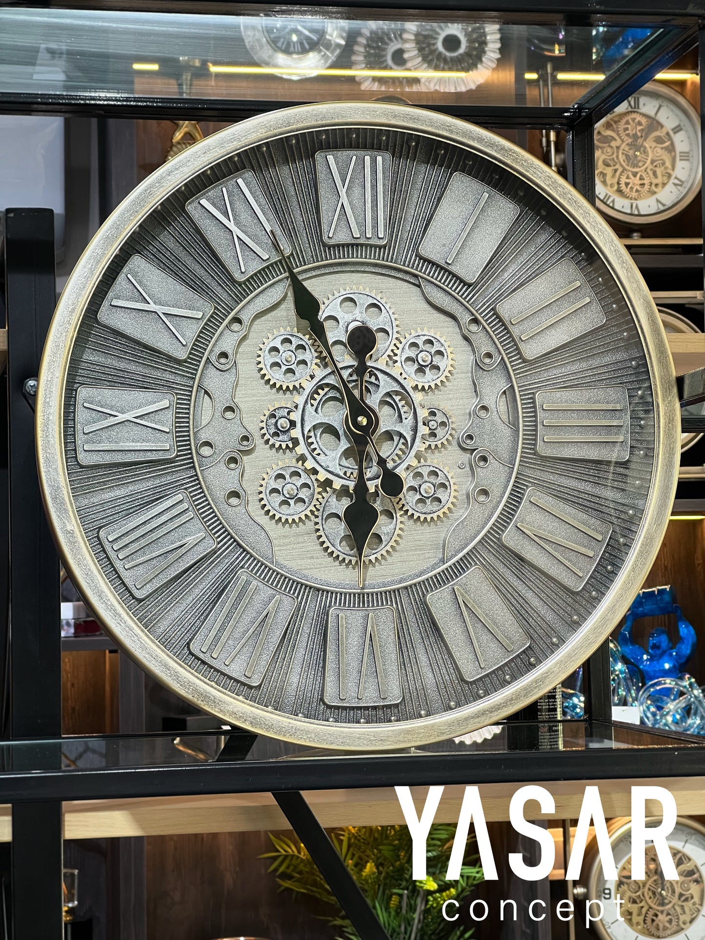 Cogentis Metal Çarklı Duvar Saati 46 Cm