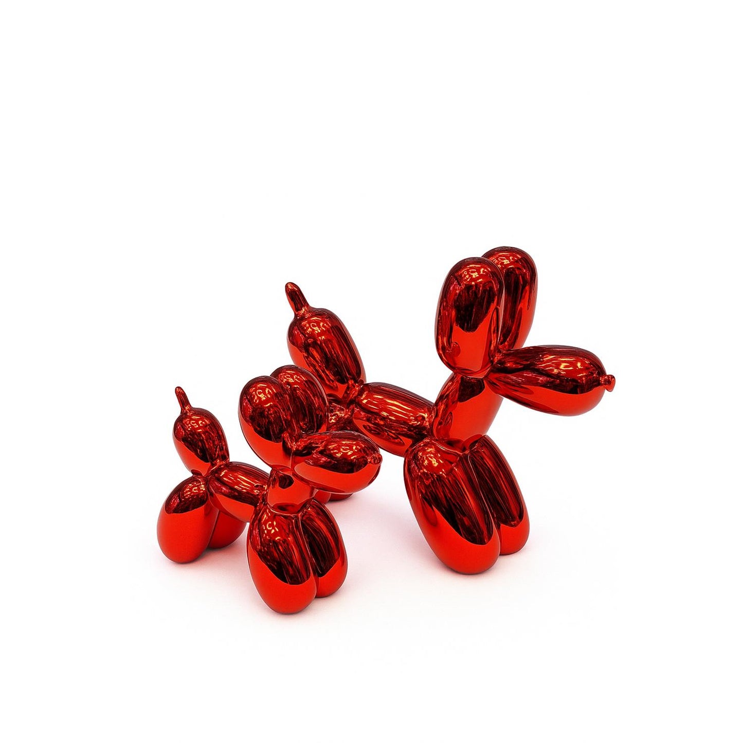 Balldog Balon Köpek Kırmızı Set