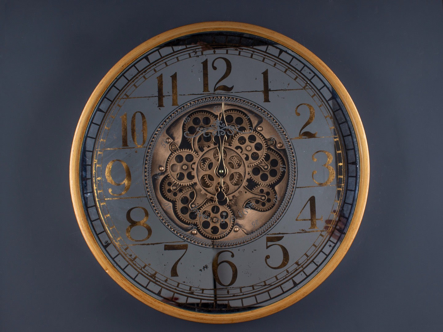 Mirrion Metal Çarklı Duvar Saati 60 Cm