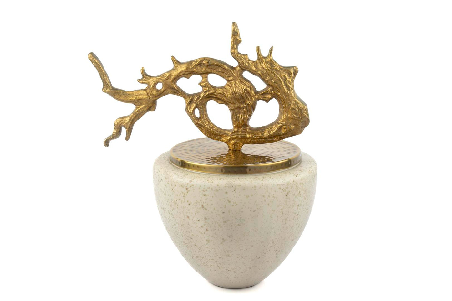 Eternal Beyaz Metal Vazo