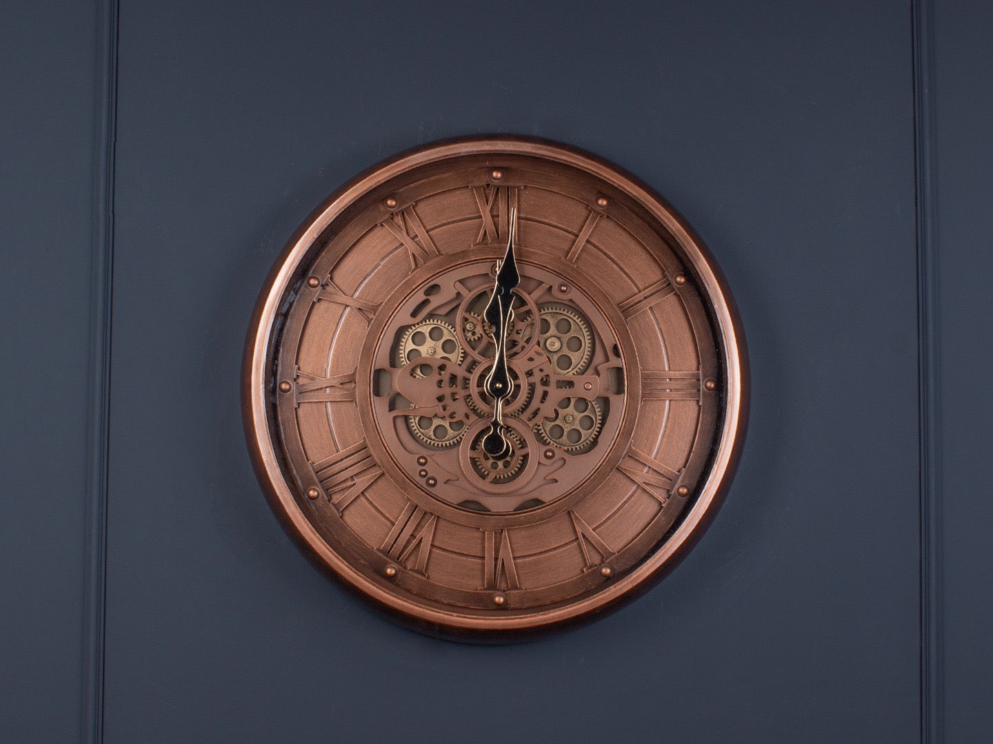 Cogrose Metal Çarklı Duvar Saati 60 Cm