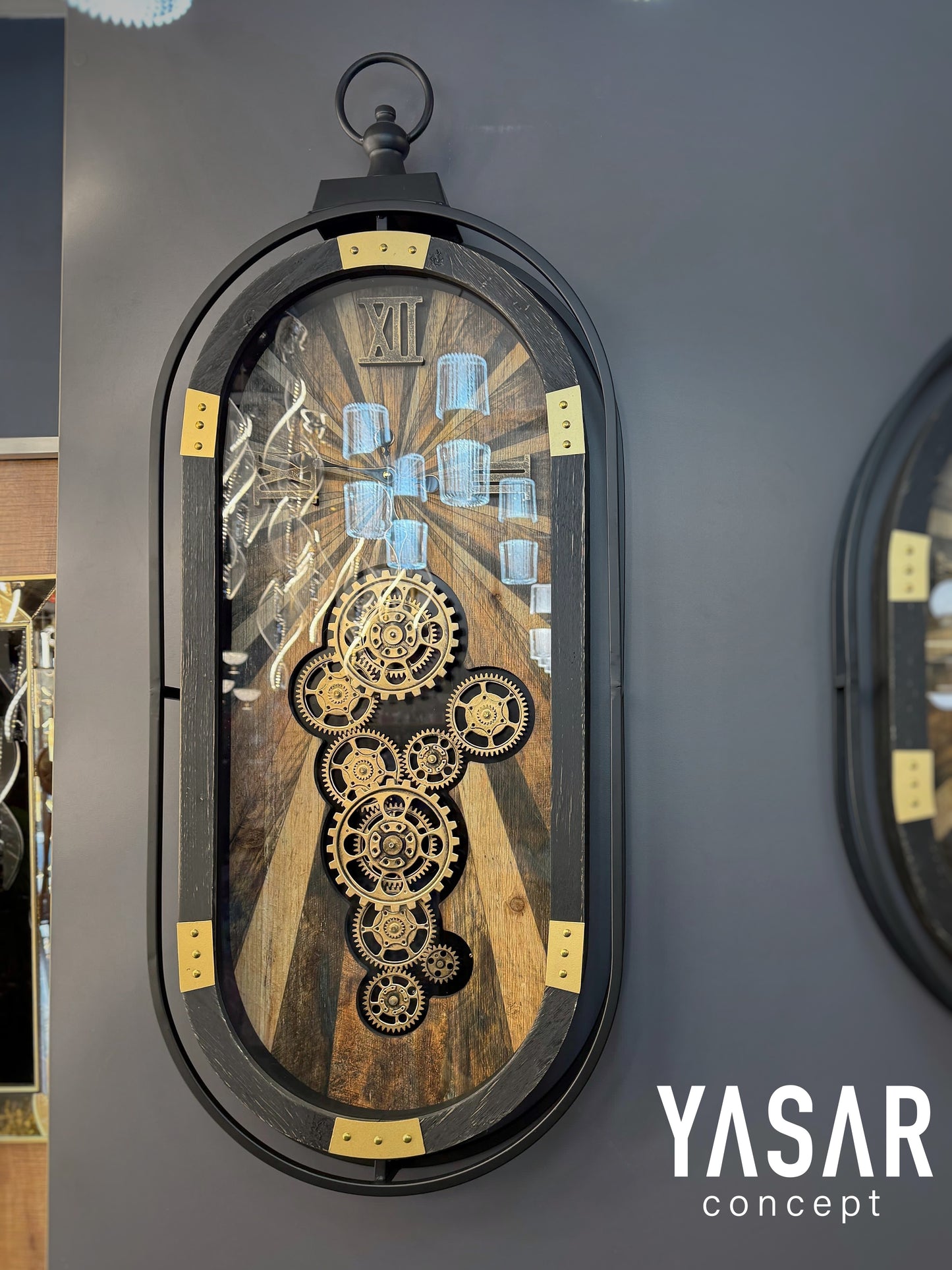 Woodweld Çarklı Duvar Saati 40x100 Cm