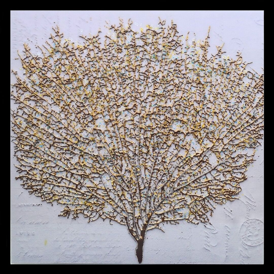Ağaç Reçine Tablo 85x85 CM