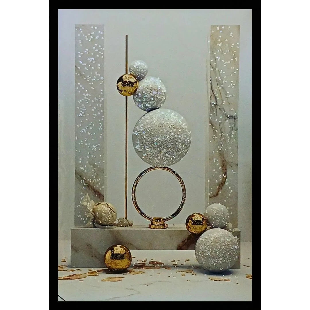 Biancorondo Kristal Epoksi Taşlı Reçine Tablo 85x125 Cm