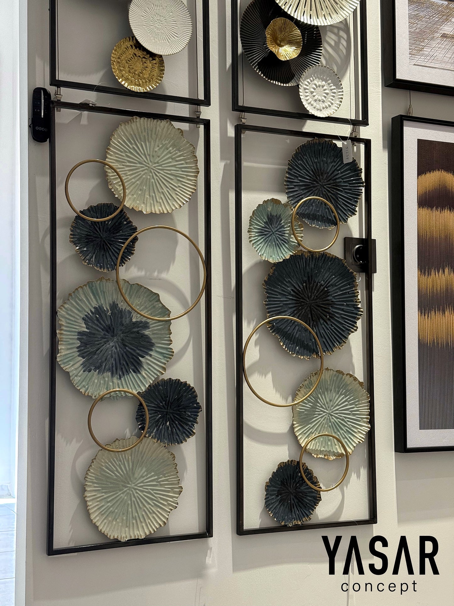 2'Li Solmetra Metal Duvar Panosu Tablosu