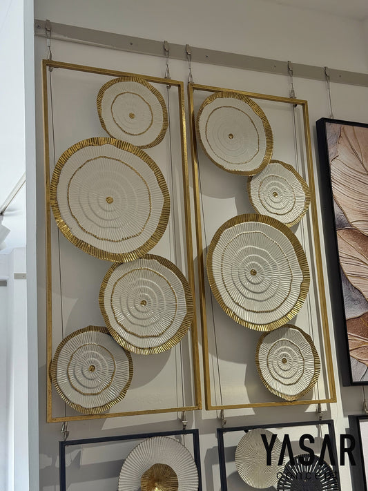 2'Li Tessara Metal Duvar Panosu Tablosu