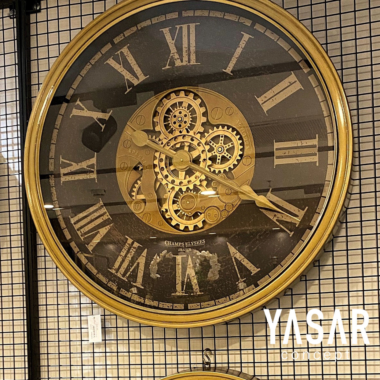 Velachron Metal Çarklı Duvar Saati 80 Cm