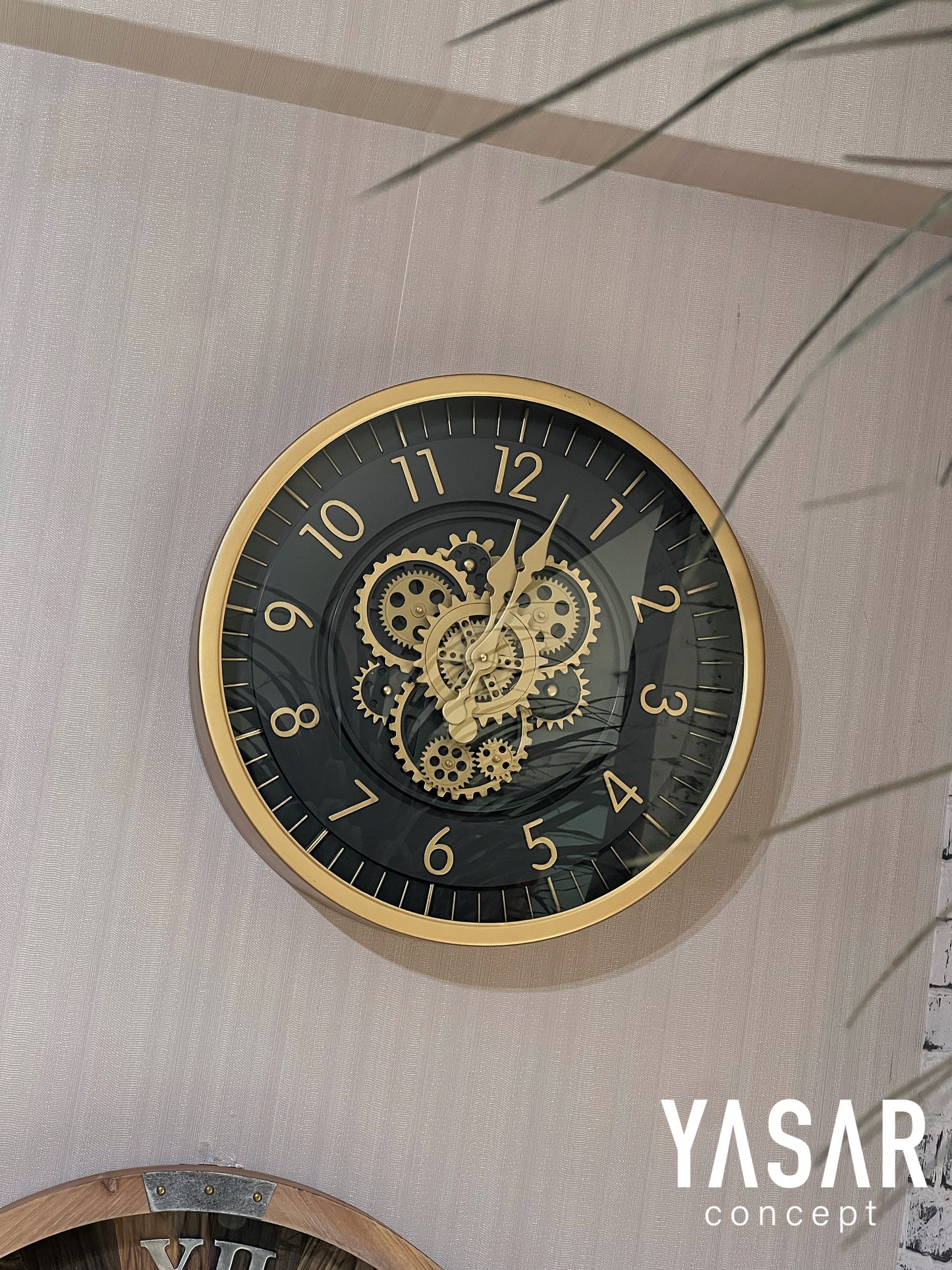 Cogrix Metal Çarklı Duvar Saati 46 Cm