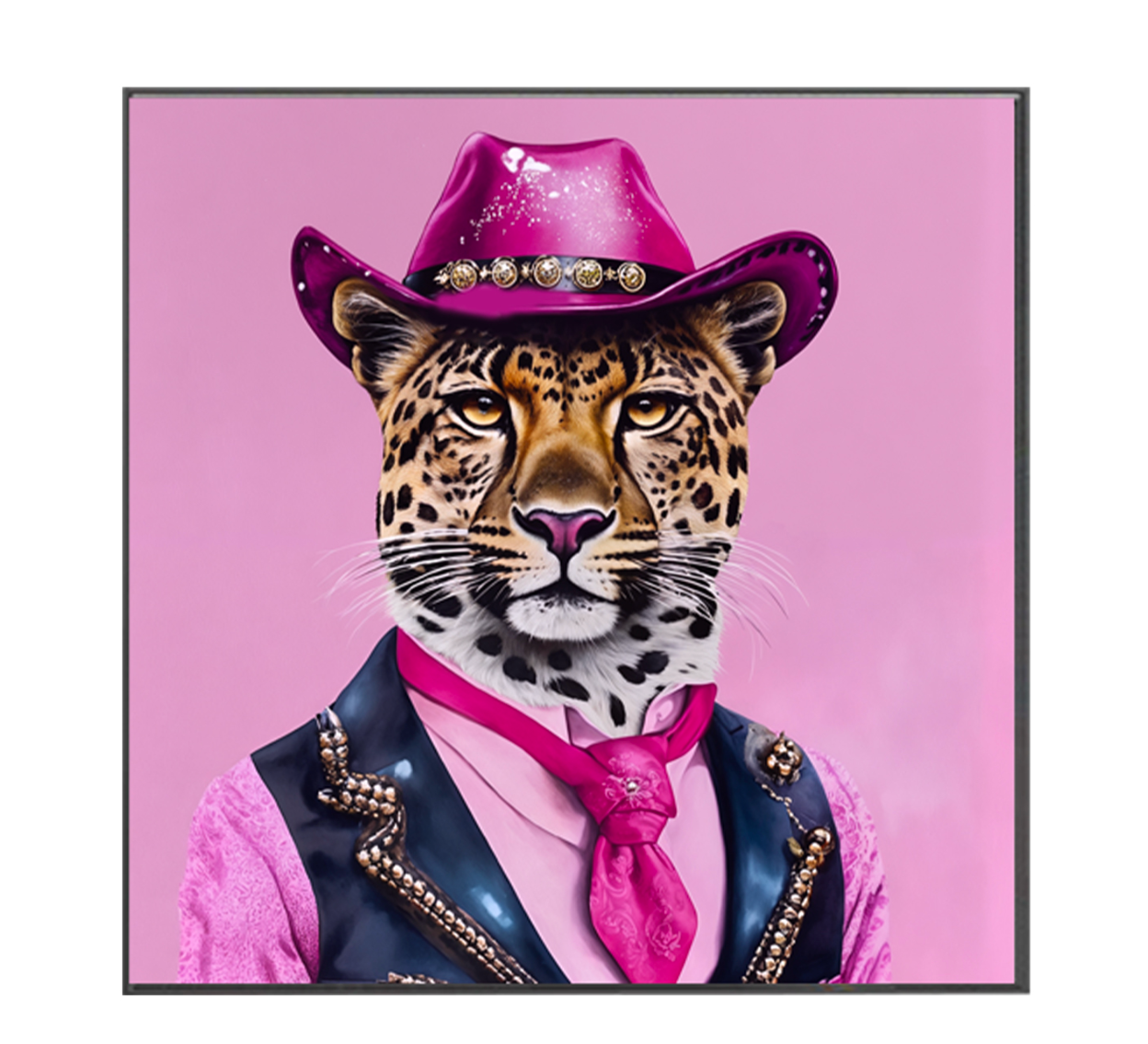 Pinkraww Leopar Reçine Tablo