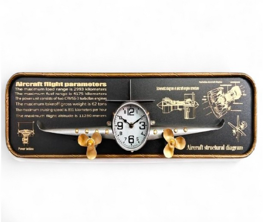 FlyTime Metal Duvar Saati 21x78 Cm