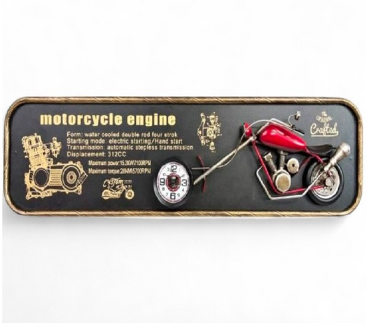 RideTime Metal Duvar Saati 21x78 Cm