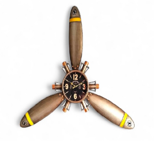 AeroTime Metal Duvar Saati 106x121 Cm