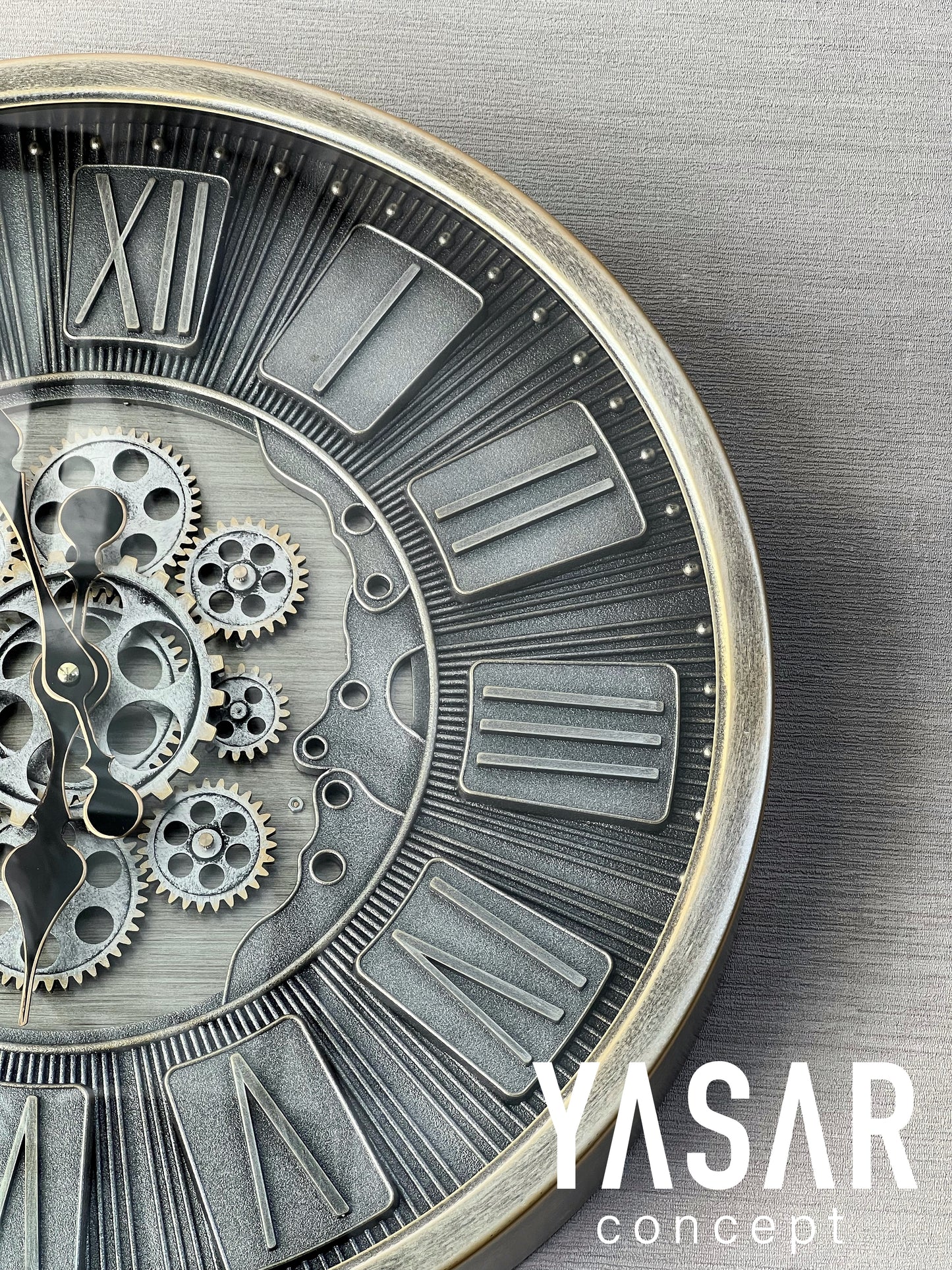 Cogentis Metal Çarklı Duvar Saati 46 Cm