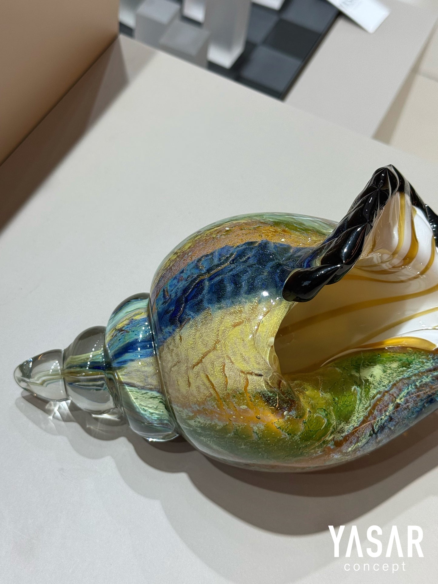 Marissa Dekoratif Cam Deniz Kabuğu 12x23 Cm