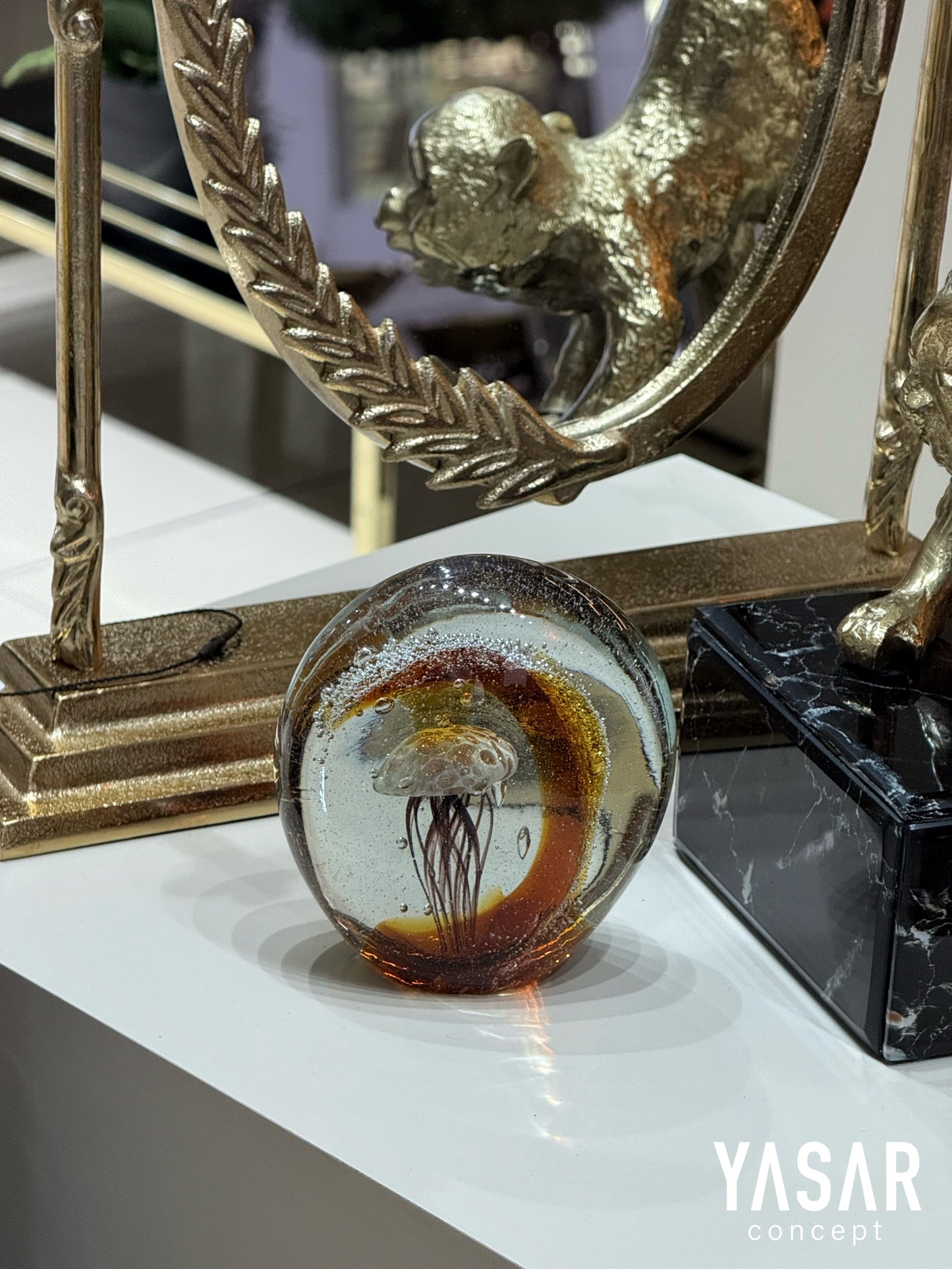 Aqualis Cam Deniz Anası Amber 12x12 Cm