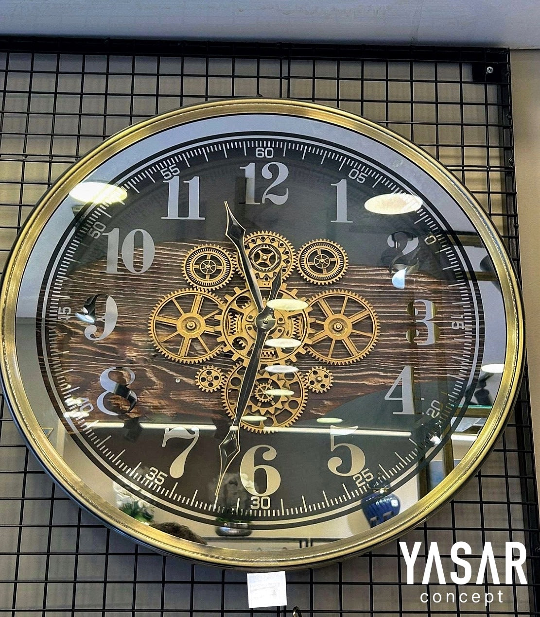 Gravitime Metal Çarklı Duvar Saati 60 Cm