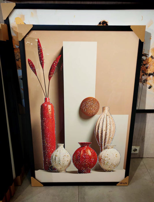 Bohemian Vases Kristal Epoksi Taşlı Reçine Tablo