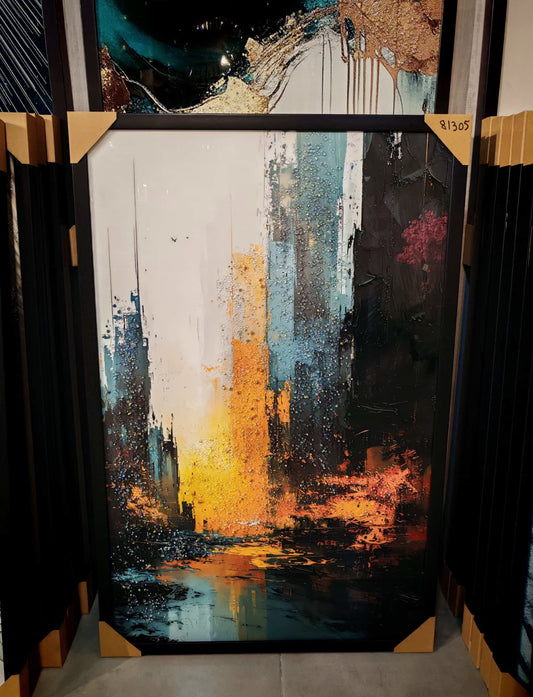 Urban Radiance Kristal Epoksi Taşlı Reçine Tablo