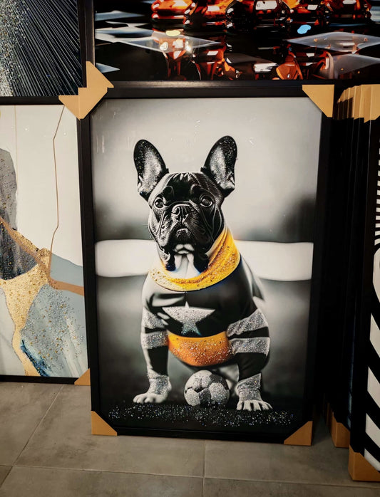 Bulldog Legend Kristal Epoksi Taşlı Reçine Tablo