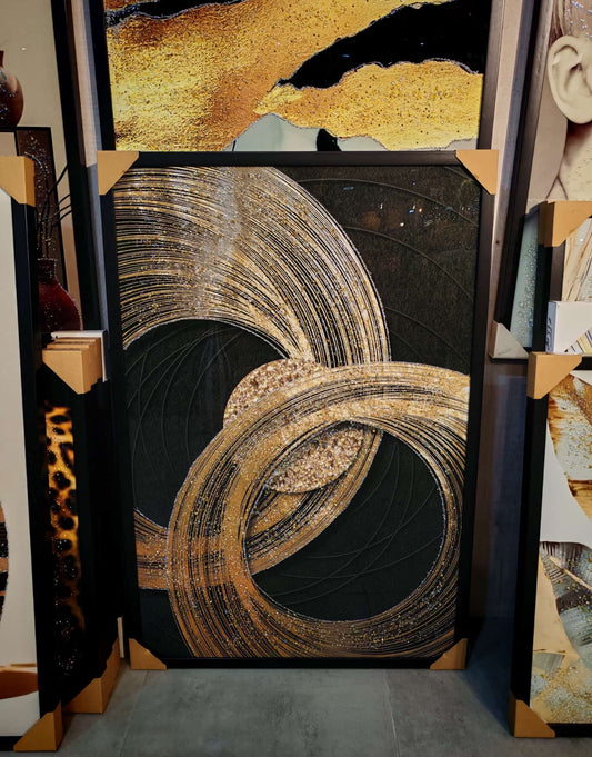 Whirlwind of Thoughts Kristal Epoksi Taşlı Reçine Tablo