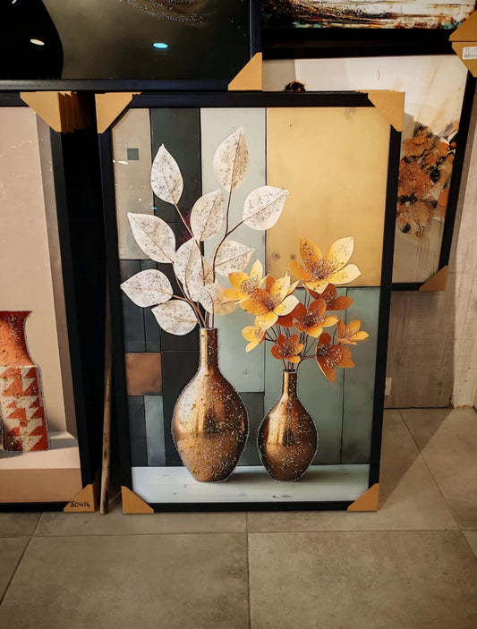 Textured Elegance Kristal Epoksi Taşlı Reçine Tablo