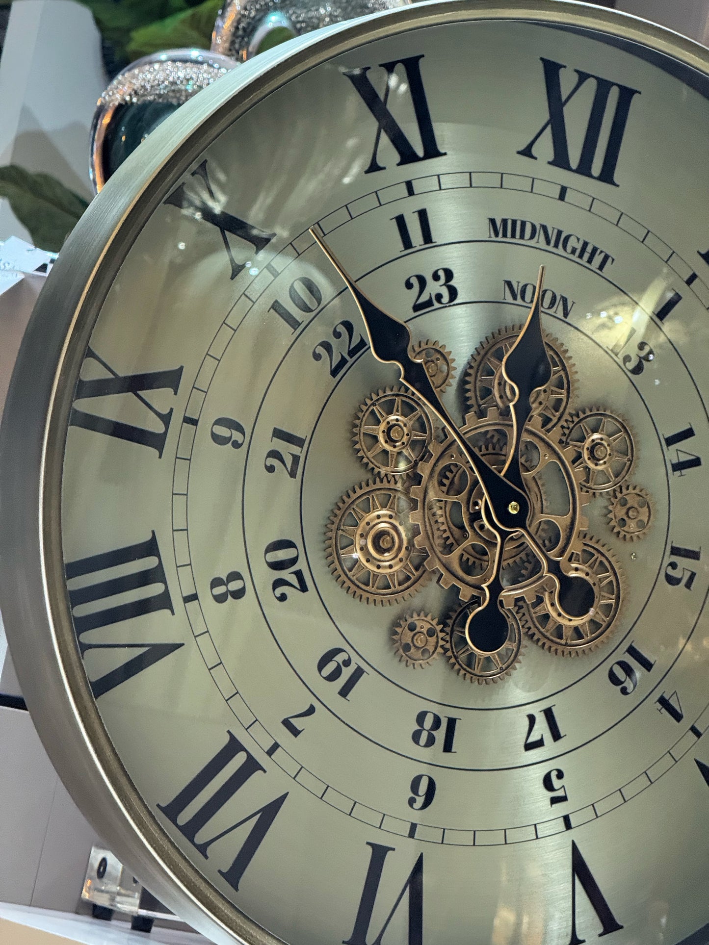 Cogelan Metal Çarklı Duvar Saati 60 Cm