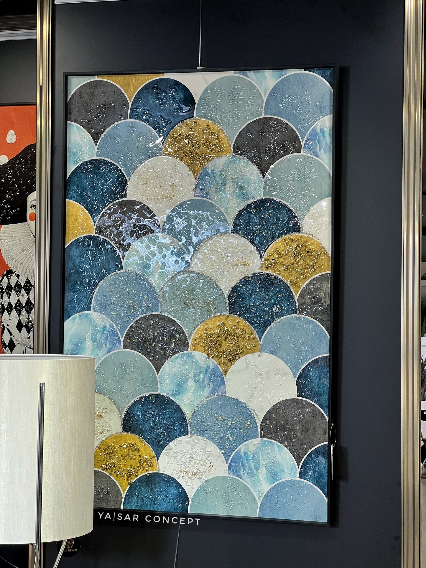 Design Art Kristal Epoksi Taşlı Reçine Tablo