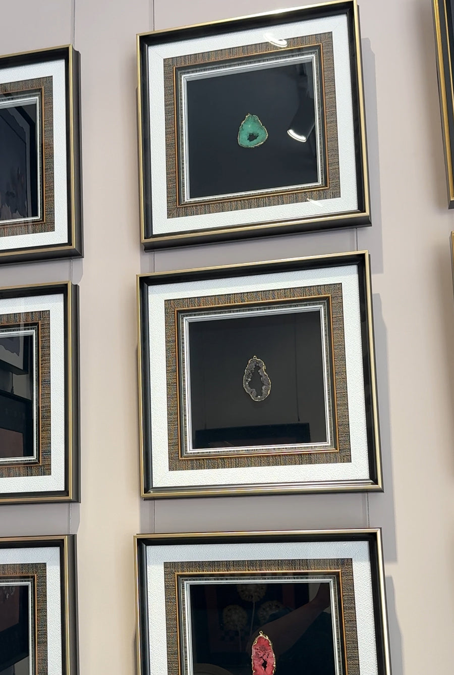 Virestone Doğal Taşlı Tablo-V (Siyah Agate)