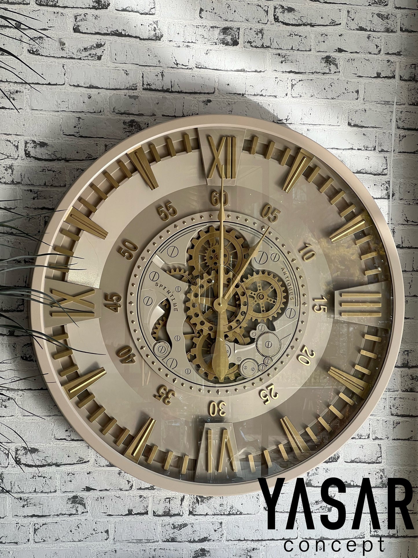 Chronosphere Metal Çarklı Duvar Saati 80 Cm