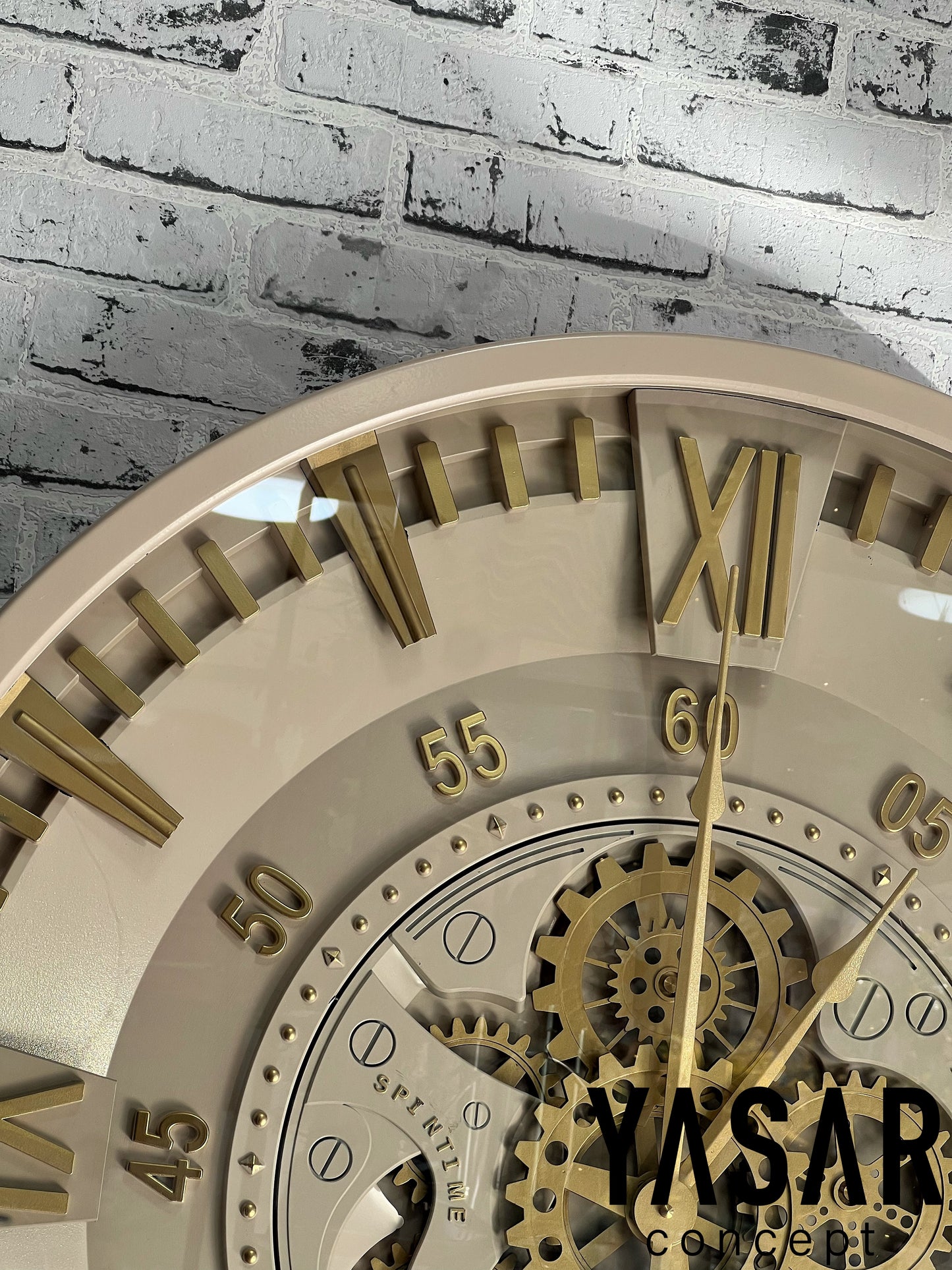 Chronosphere Metal Çarklı Duvar Saati 80 Cm