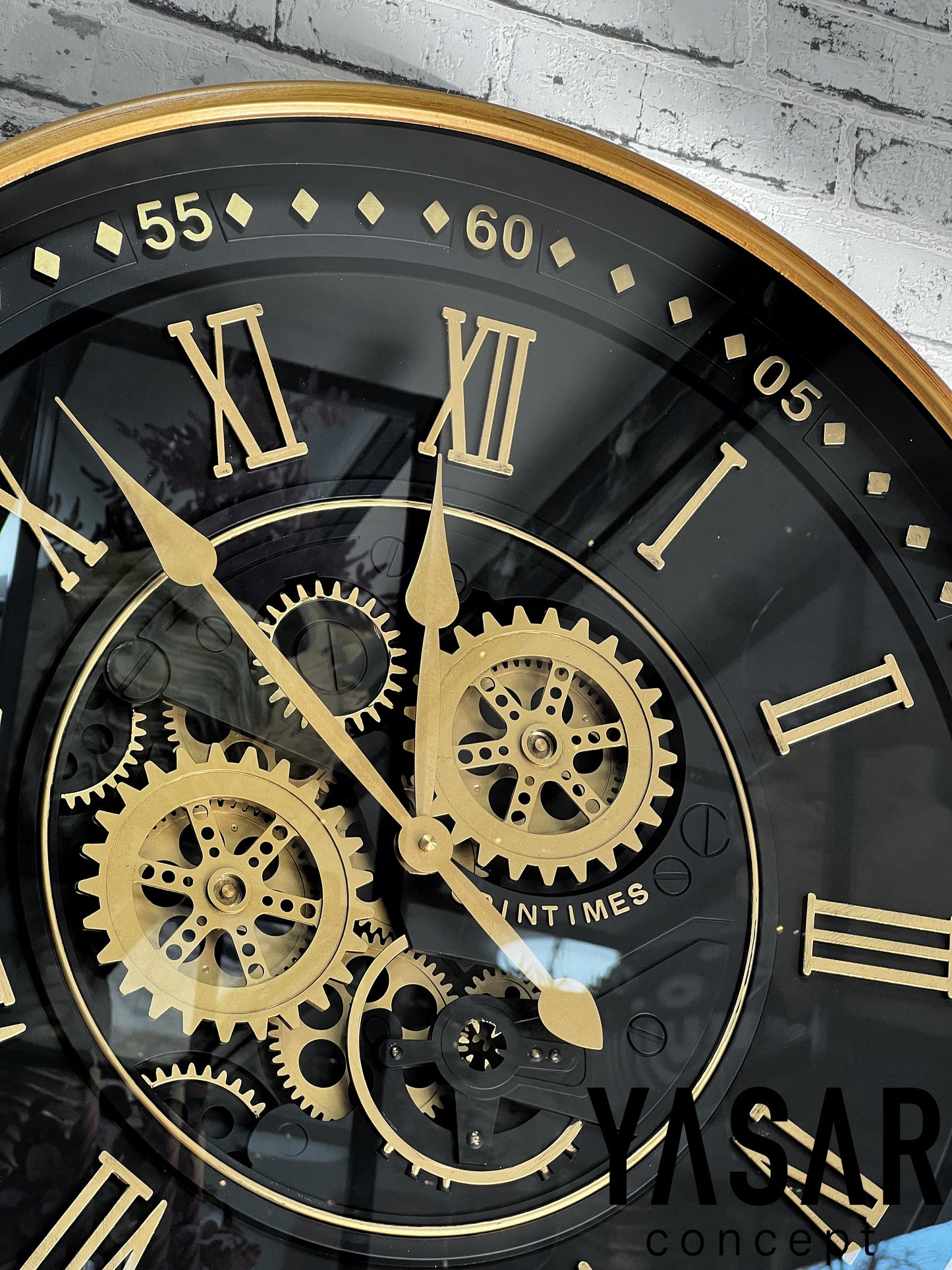 Spur Metal Çarklı Duvar Saati 60 Cm