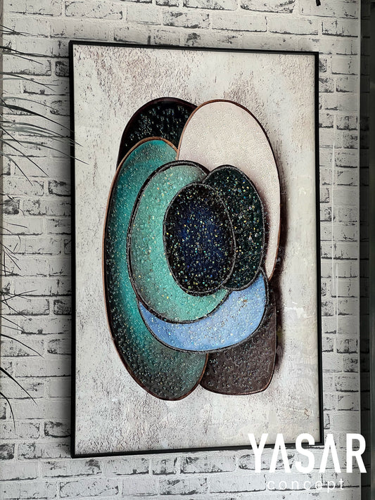 Whirlpool Kristal Epoksi Taşlı Reçine Tablo