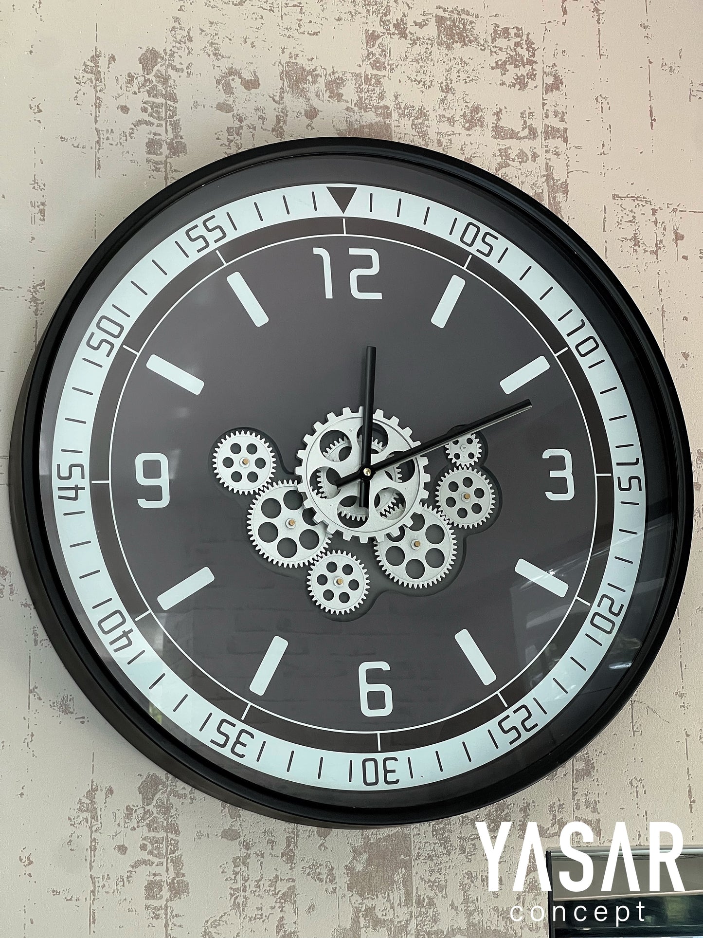 London Metal Çarklı Duvar Saati 60 Cm