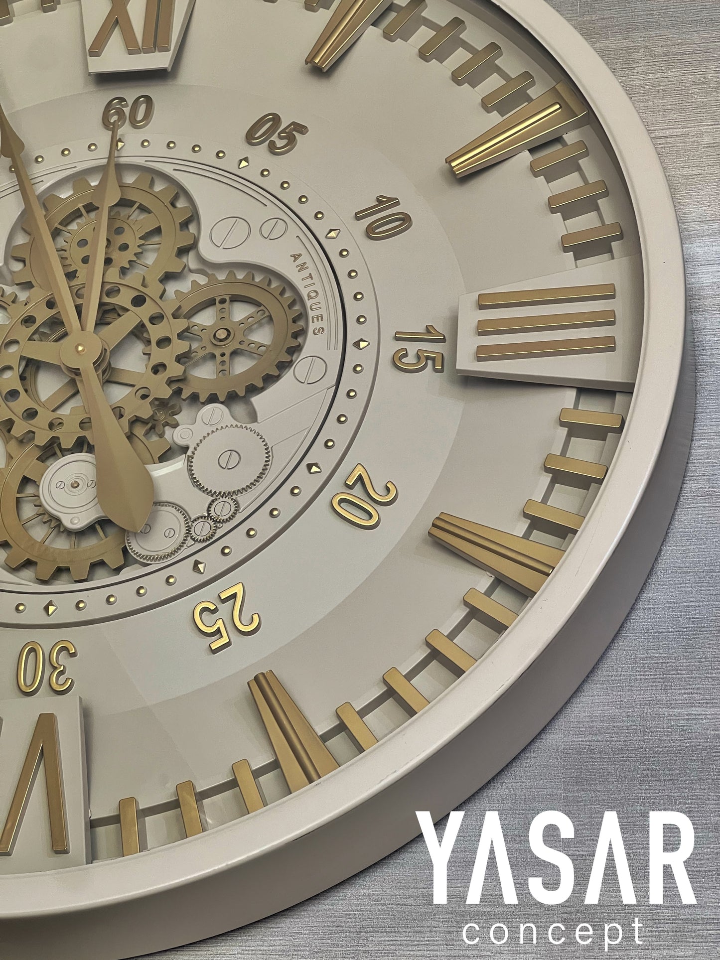 Chronosphere Metal Çarklı Duvar Saati 80 Cm