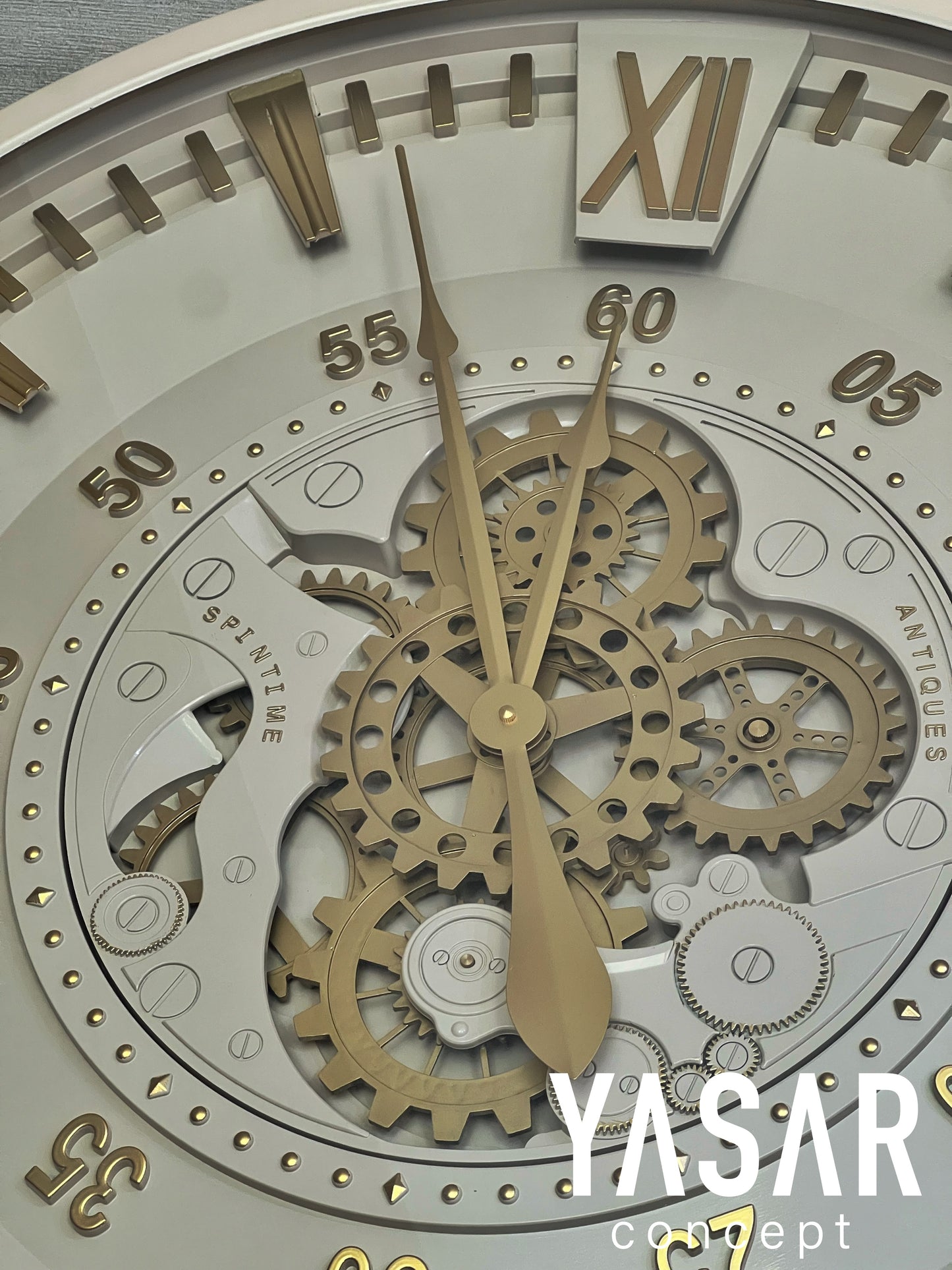 Chronosphere Metal Çarklı Duvar Saati 80 Cm