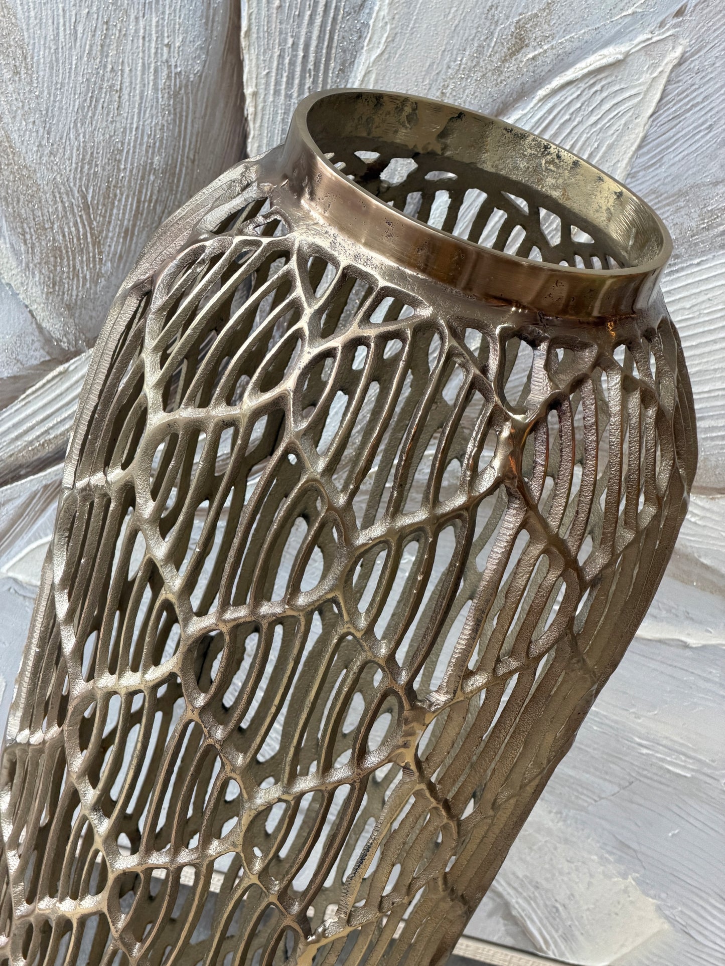 Raffero Metal Yer Vazosu Büyük Boy