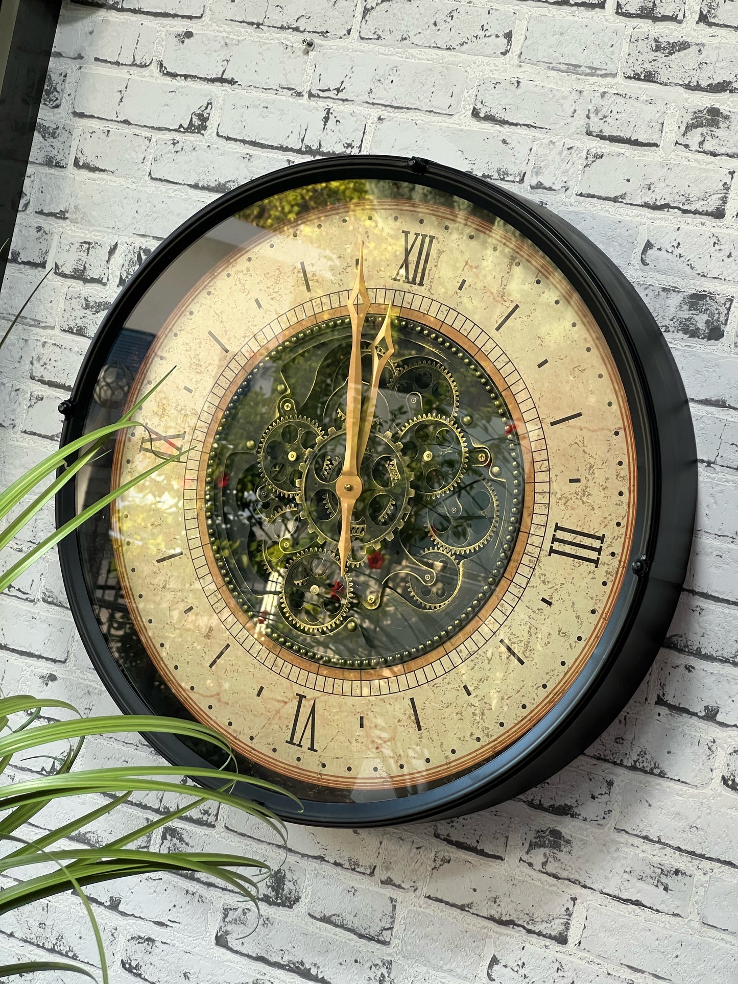 Chronowheel Metal Çarklı Duvar Saati 60 Cm