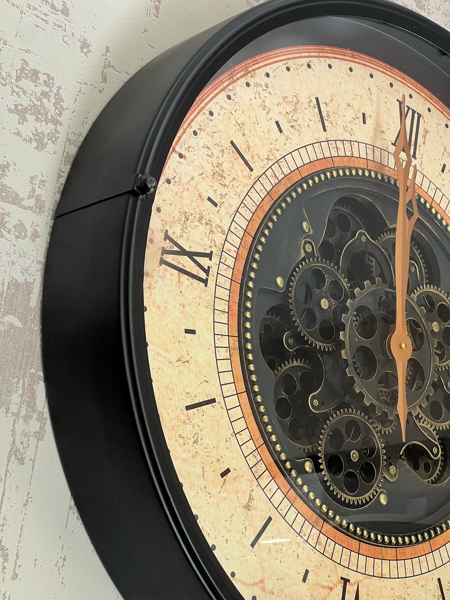 Chronowheel Metal Çarklı Duvar Saati 60 Cm