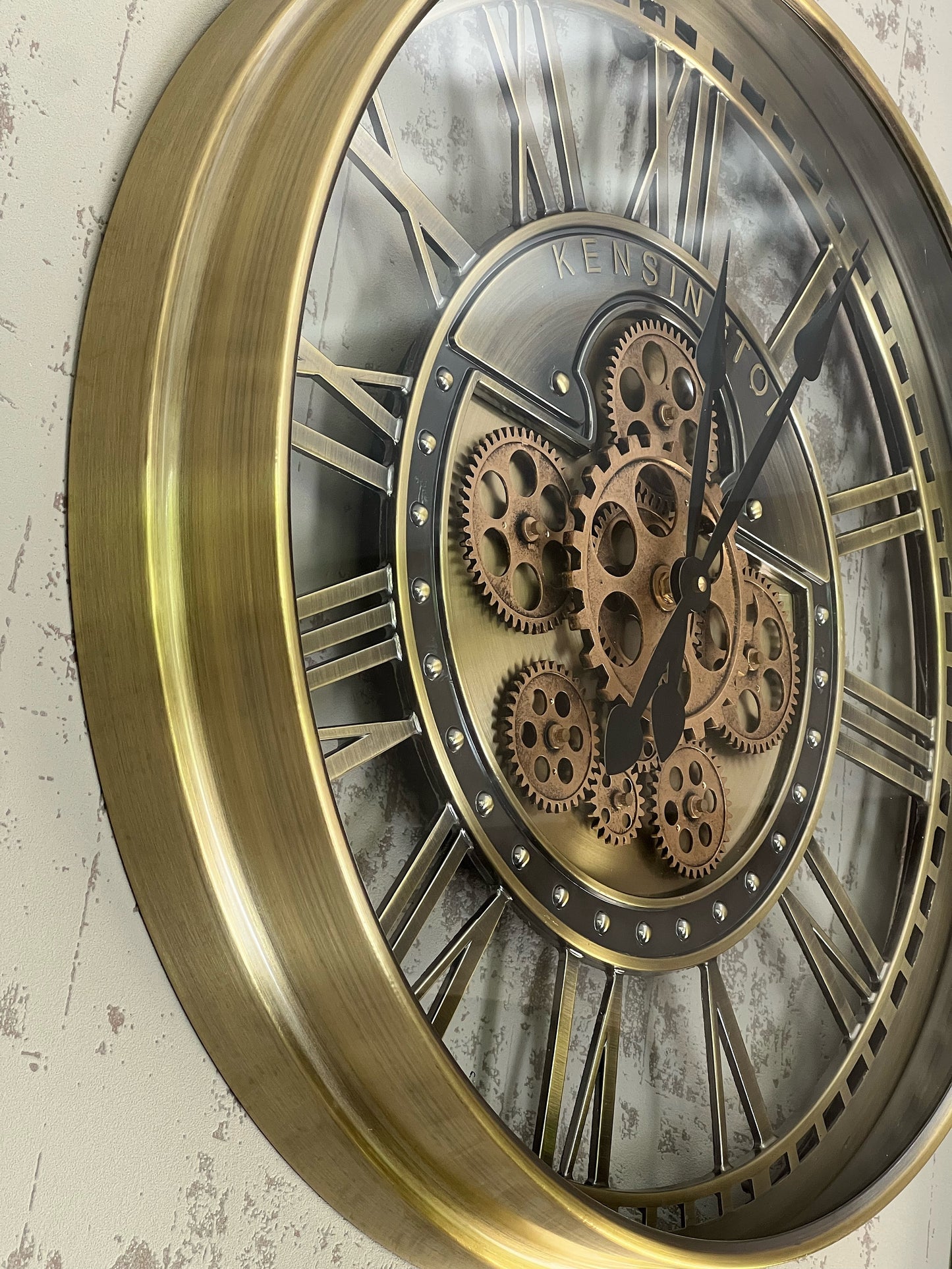 Cogvera Metal Çarklı Duvar Saati 55 Cm