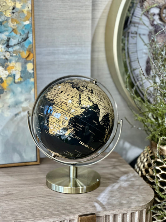 Orvella Metal Dünya Küre 24x28 Cm