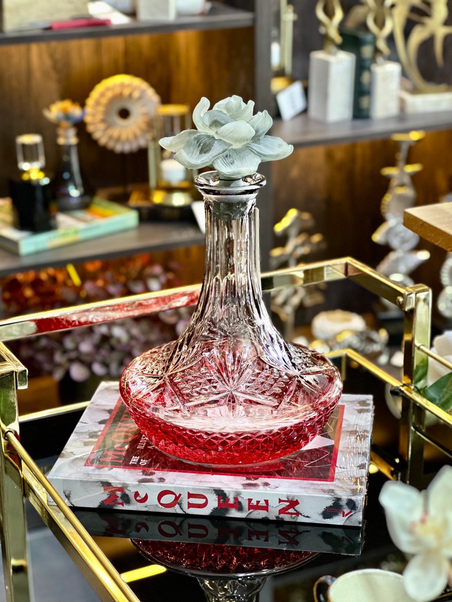 Almera Kristal Kapaklı Cam Karaf Şişe