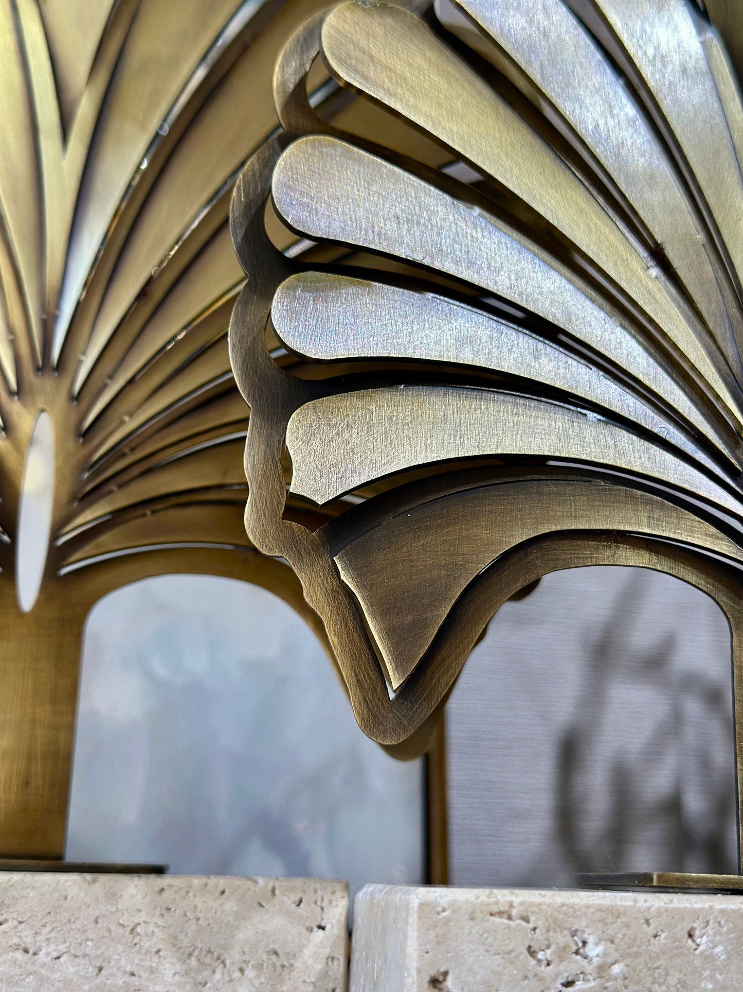 Fanelis Traverten Mermer Yelpaze Dekor