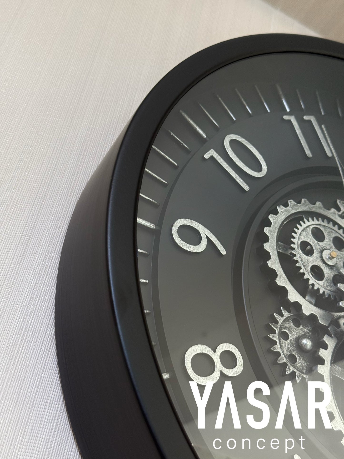 Noctogear Metal Çarklı Duvar Saati 46 Cm