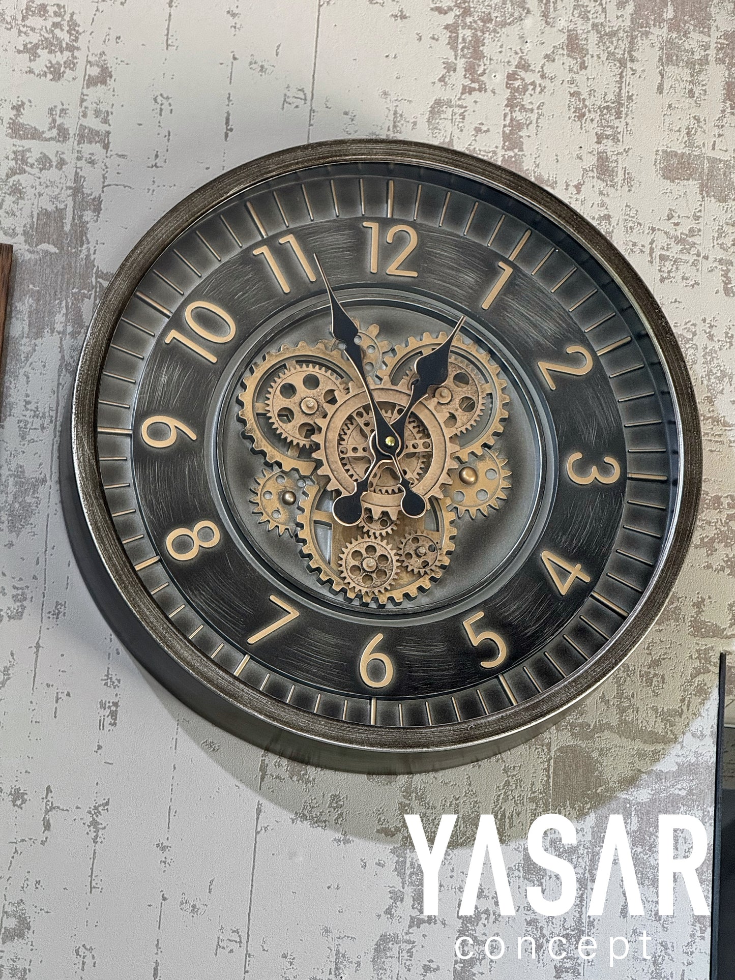 Coglume Metal Çarklı Duvar Saati 46 Cm