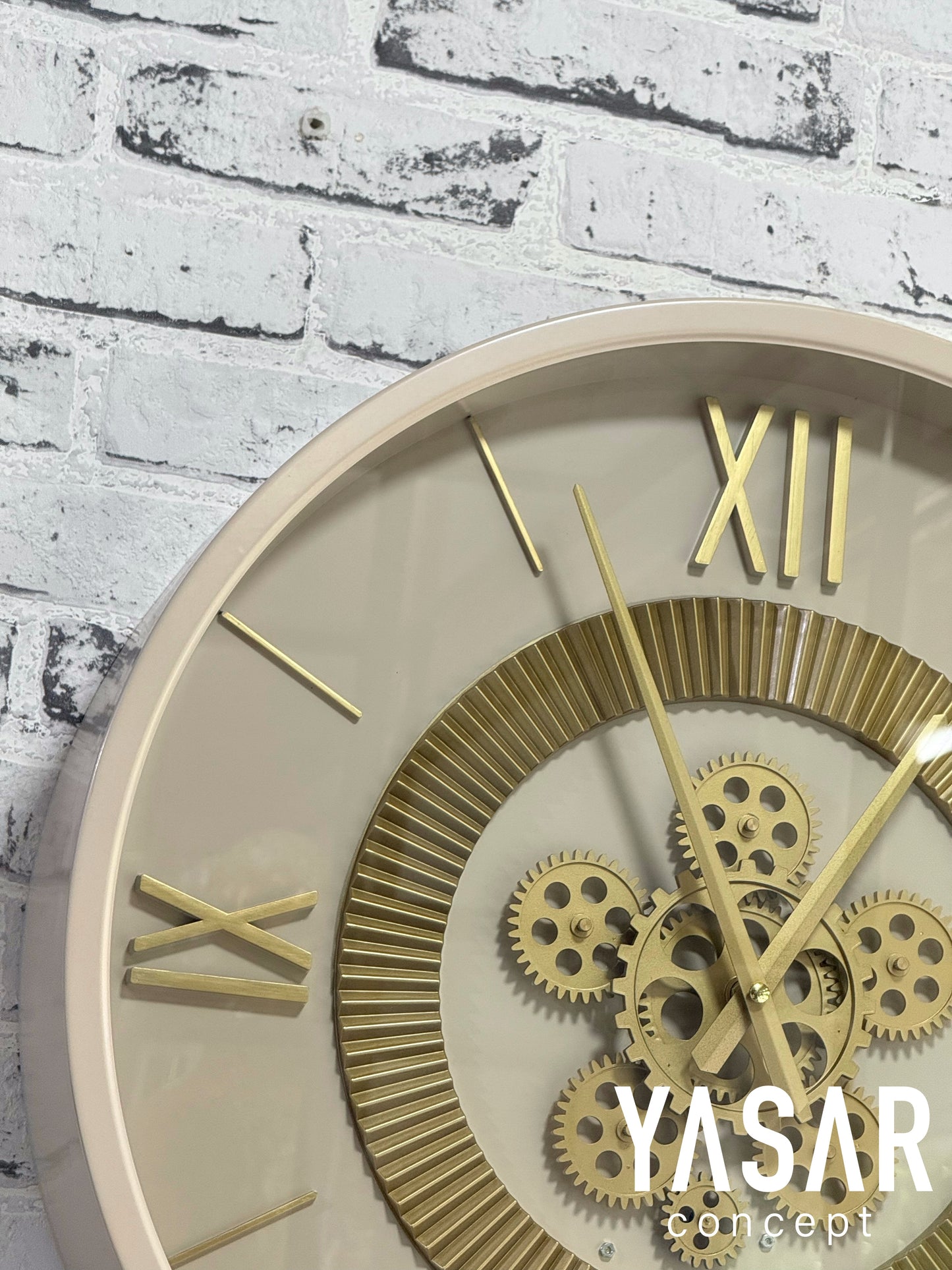 Cremonox Metal Çarklı Duvar Saati 50 Cm