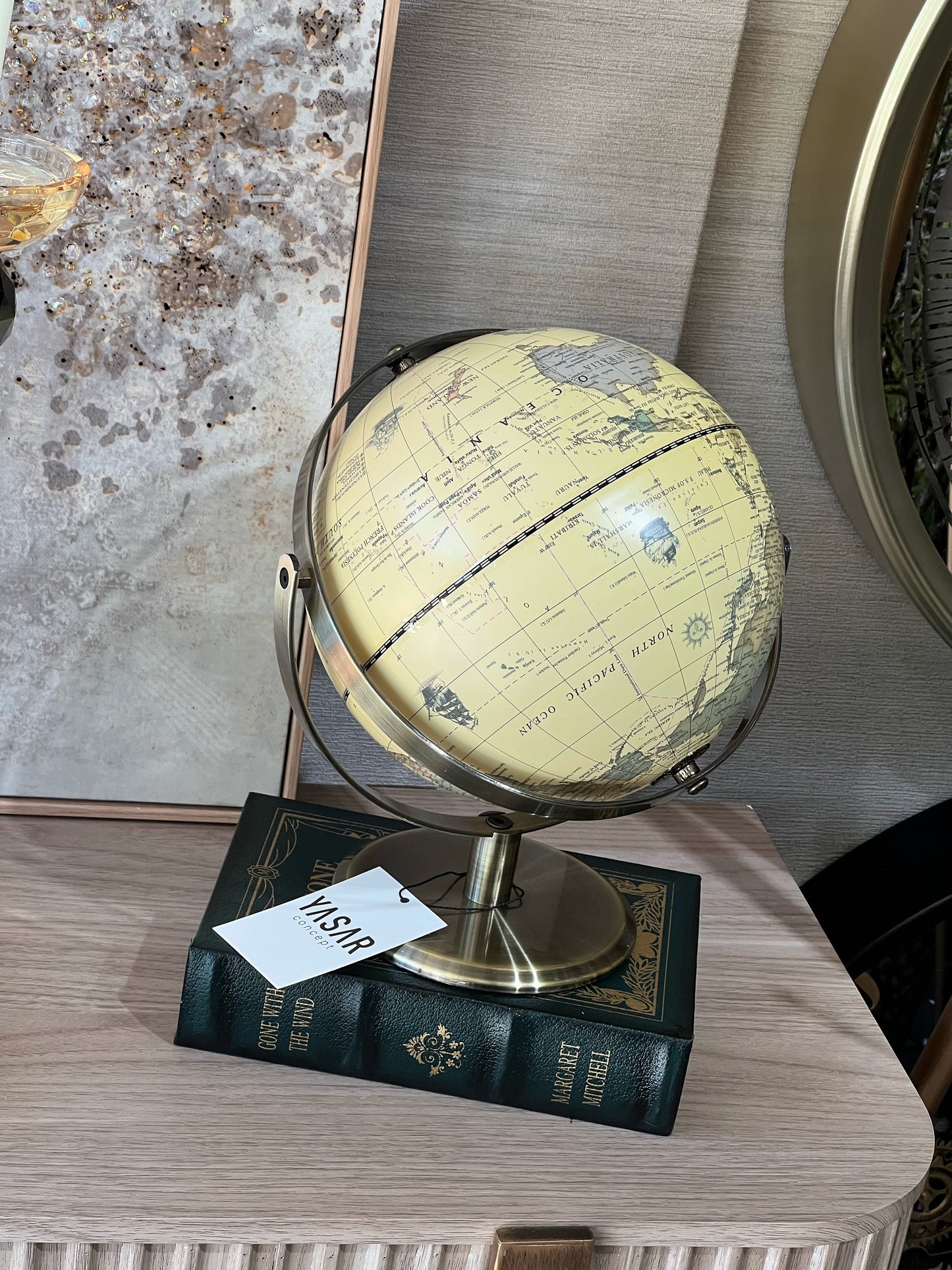 Aureorb Metal Dünya Küre 24x28 Cm