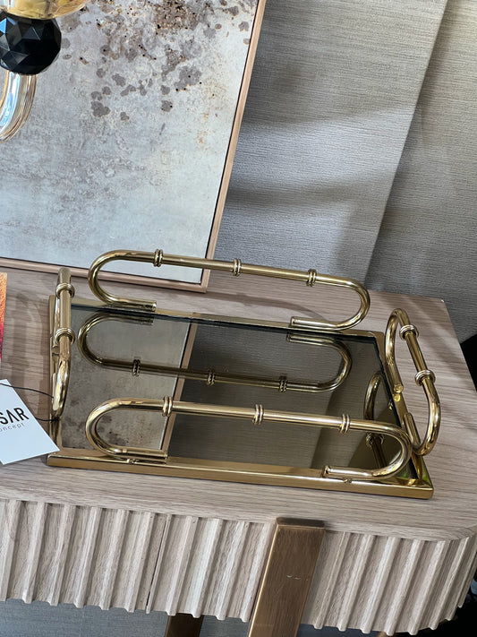 Lumora Metal Aynalı Tepsi 22x31 Cm