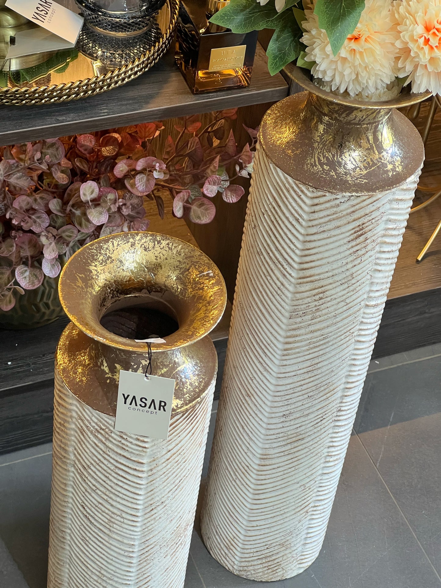 Valiron Metal Yer Vazosu Set