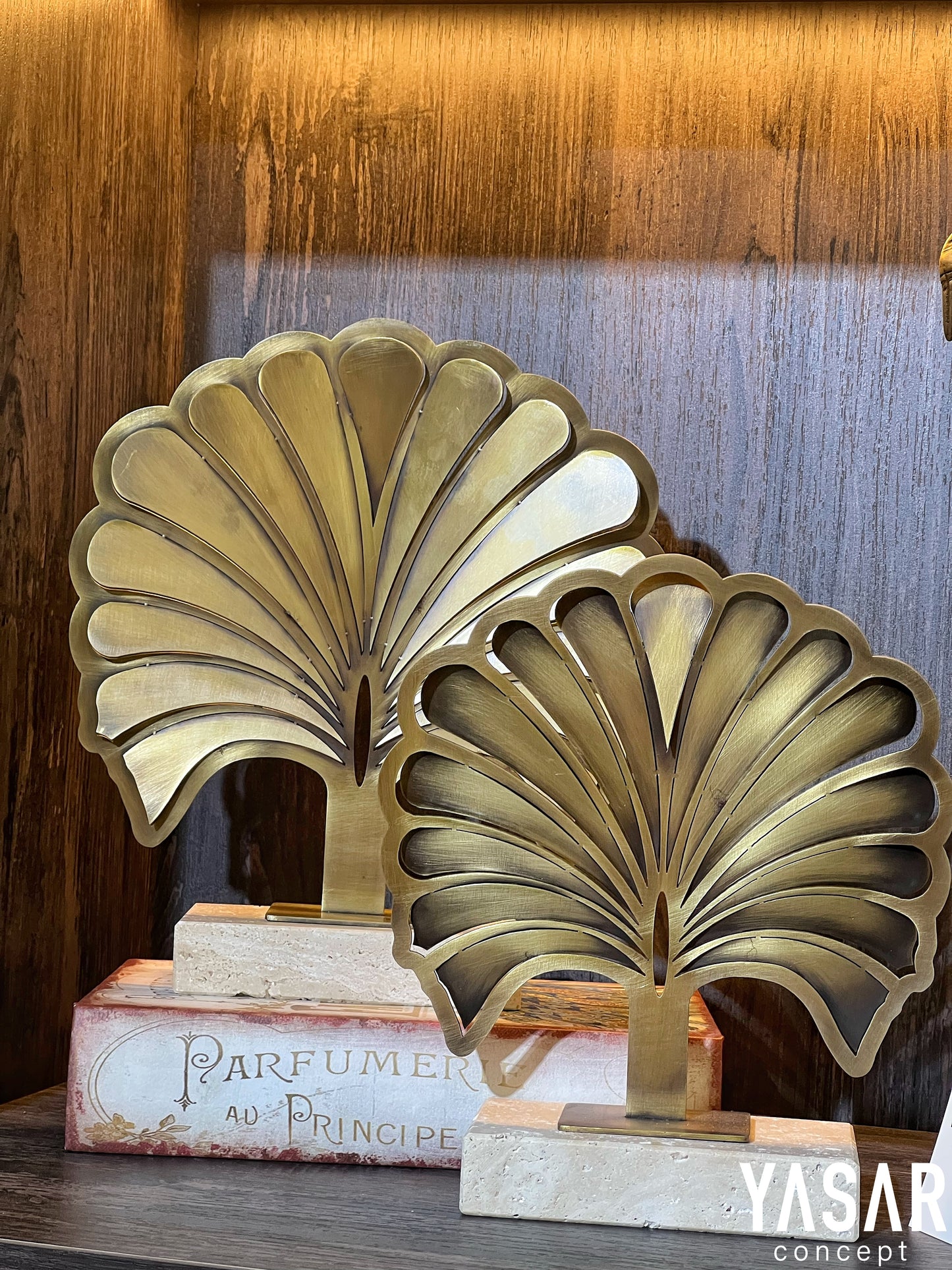 Fanelis Traverten Mermer Yelpaze Dekor